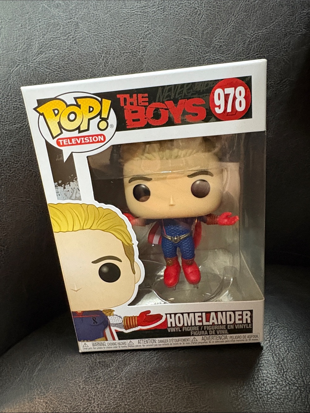 Funko Pop! Television Homelander Vinyl Figure - Blue, Red, Blonde
